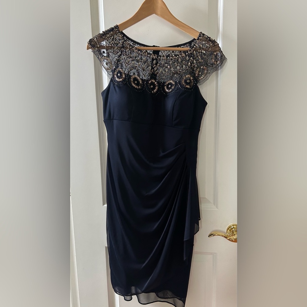 Xscape Blue Cocktail Dress